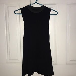 Kimichi Blue black backless tank